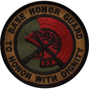 Air Force Patch: Base Honor Guard, subdued