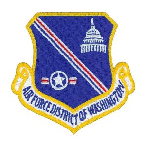 Air Force Patch: District of Washington, color with hook closure