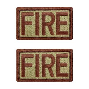 Air Force Patch: FIRE Letters, OCP with hook