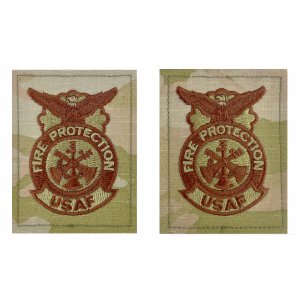 Air Force Patch: Fire Protection: Assistant Chief, OCP with Hook