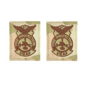 Air Force Patch: Fire Protection: Fire Fighter, OCP with Hook