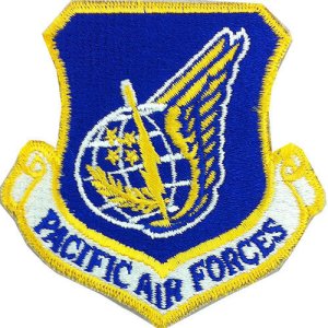 Air Force Patch: Pacific Air Forces, color with hook closure