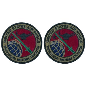 Air Force Patch: Professional Military Education, subdued