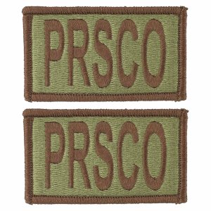 Air Force Patch: PRSCO Letters Spice Brown, OCP with hook