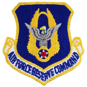 Air Force Patch: Reserve Command, full color with hook closure