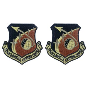 Air Force Patch: Space and Missile Systems Center, embroidered on OCP hook closure