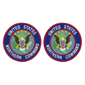 Air Force Patch: US Northern Command, color with hook closure