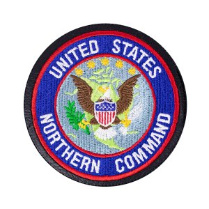 Air Force Patch: US Northern Command, leather with hook closure