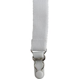 Air Force Shirt Garter, White 4 piece or 2 pairs