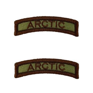Air Force Tab: Arctic, embroidered Spice Brown on OCP with Hook