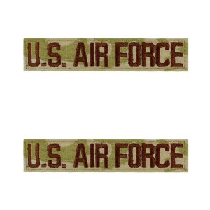 Air Force Tape: US, embroidered on OCP with hook