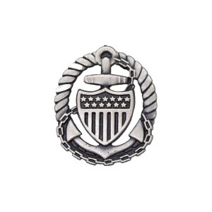 Coast Guard Badge: Officer in Charge Afloat, regulation size