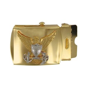 Coast Guard Belt Buckle: Officer, male