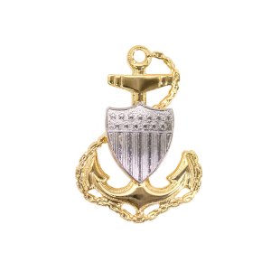 Coast Guard Cap Device: E7 Chief Petty Officer, miniature