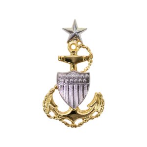 Coast Guard Cap Device: E8 CPO: Senior, miniature