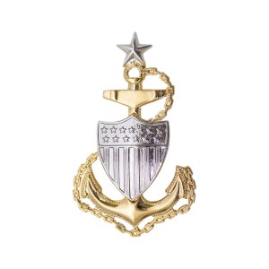 Coast Guard Cap Device: E8 CPO: Senior, regulation size