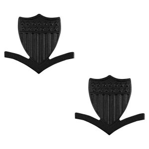 Coast Guard Collar Device: E4 Petty Officer, black metal