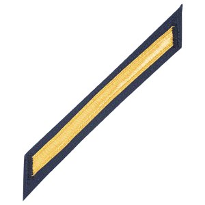 Coast Guard CPO Hash Marks: Gold Lace on Blue, Set of 1