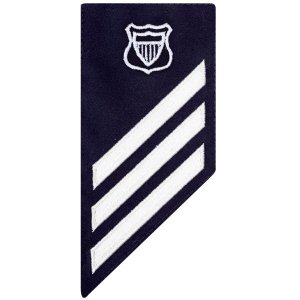 Coast Guard E3 Rating Badge: MARITIME ENFORCEMENT, BLUE