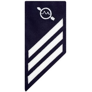 Coast Guard E3 Rating Badge: OPERATIONS SPECIALIST, BLUE