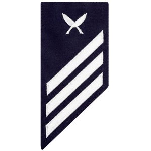 Coast Guard E3 Rating Badge: YEOMAN, BLUE