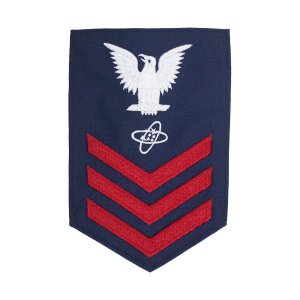 Coast Guard E6 Rating Badge: ELECTRONIC TECHNICIAN, Blue