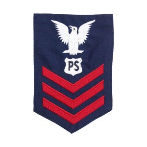Coast Guard E6 Rating Badge: PORT SECURITYMAN, Blue