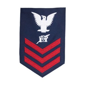 Coast Guard E6 Rating Badge: Public Affairs, Blue