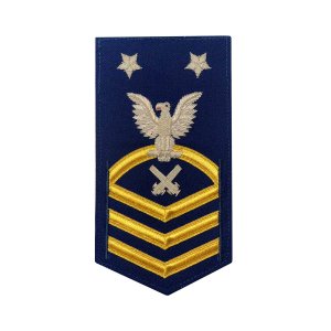 Coast Guard E9 Rating Badge: Gunners Mate 