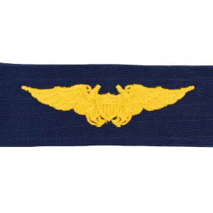 Coast Guard Embroidered Badge: Flight Officer, Ripstop fabric