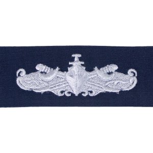 Coast Guard Embroidered Badge: Surface Warfare Enlisted, Ripstop fabric