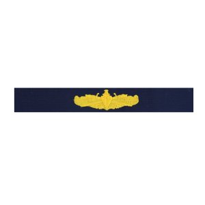 Coast Guard Embroidered Badge: Surface Warfare Officer, Ripstop fabric