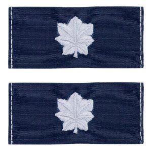 Coast Guard Embroidered Collar Device: Commander, Ripstop fabric