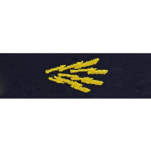 Coast Guard Embroidered Collar Device: Communications, Ripstop fabric