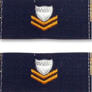 Coast Guard Embroidered Collar Device: E5 Petty Officer, Ripstop fabric
