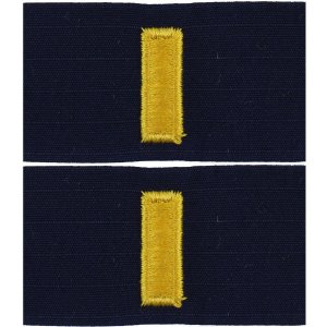 Coast Guard Embroidered Collar Device: Ensign, Ripstop fabric