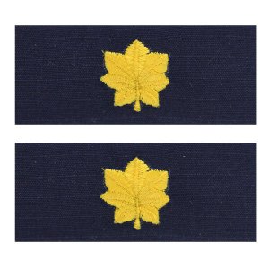 Coast Guard Embroidered Collar Device: Lieutenant Commander, Ripstop fabric