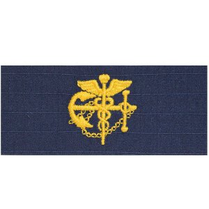 Coast Guard Embroidered Collar Device: PHS, Ripstop fabric