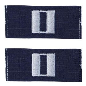 Coast Guard Embroidered Collar Device: Senior Lieutenant, Ripstop fabric