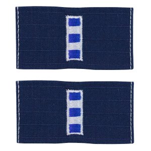 Coast Guard Embroidered Collar Device: Warrant Officer 4, Ripstop fabric