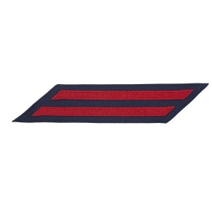 Coast Guard Hash Marks: Enlisted, Red on Blue Serge, Set of 2