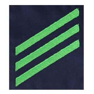 Coast Guard Rating Badge: Group Rate E3 Airman, blue serge