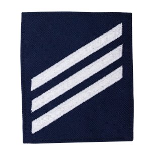 Coast Guard Rating Badge: Group Rate E3 Seaman, blue serge