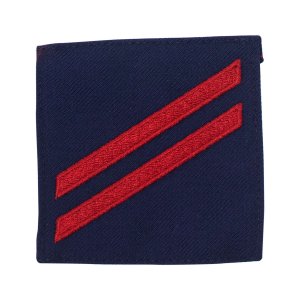 Coast Guard Ratting Badge: Group Rate E2 Fireman, blue serge