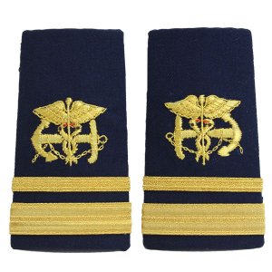 Coast Guard Shoulder Board: Enhanced Public Health Service Lieutenant Junior Grade PHS