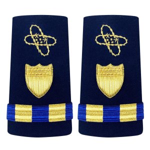 Coast Guard Shoulder Board: Enhanced Warrant Officer 2 Electronics, Female