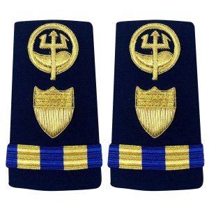 Coast Guard Shoulder Board: Enhanced Warrant Officer 2 Marine Safety Response, Female