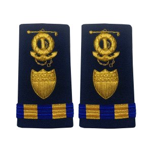 Coast Guard Shoulder Board: Enhanced Warrant Officer 2 Marine Safety Specialist Deck, Female