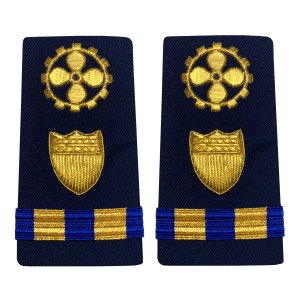 Coast Guard Shoulder Board: Enhanced Warrant Officer 2 Marine Safety Specialist Engineer, Female