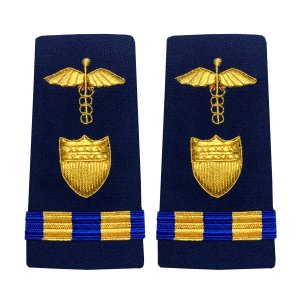 Coast Guard Shoulder Board: Enhanced Warrant Officer 2 Medical Administration